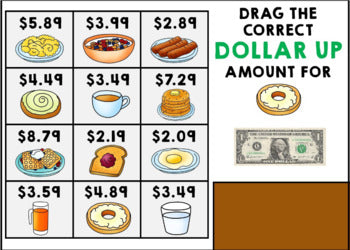 Life Skills - Menu Math - Money - Budget - Dollar Up - GOOGLE - BUNDLE