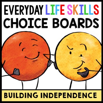 Life Skills - Choice Boards - Homework - Special Education - Independent Living