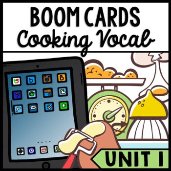 Life Skills - Cooking Vocabulary - BOOM CARDS - Recipe - Food Prep