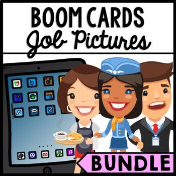 Life Skills - Job Skills BOOM CARDS - Vocational Skills - Career Picture Bundle