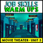 Life Skills - Job Skills - Warm Ups - Vocational Skills - Movie Theater - CBI