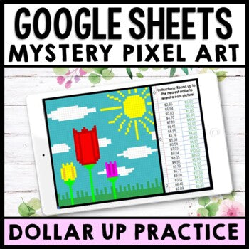 Life Skills - Money Dollar Up - Pixel Art - Google Sheets - Spring