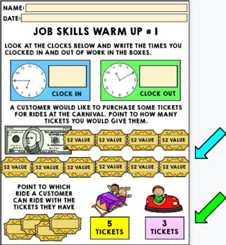 Life Skills - Job Skills - Warm Ups - Vocational Skills - Carnival Jobs - GOOGLE