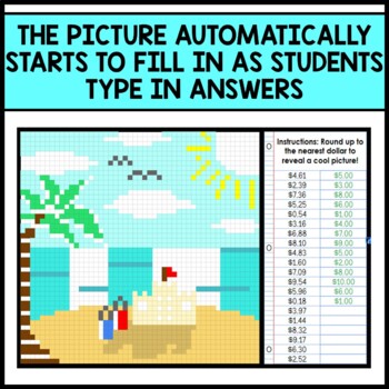 Life Skills - Money Dollar Up - Pixel Art - Google Sheets - Summer - ESY