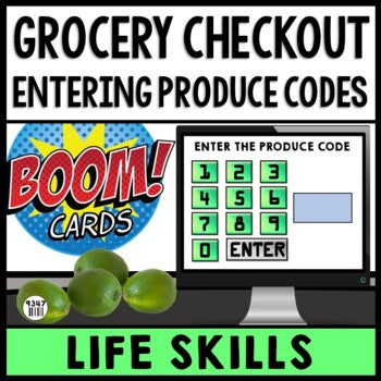 Job Skills - Grocery Store - Life Skills - Vocational Skills - BOOM Cards