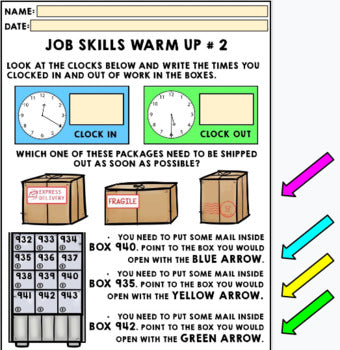 Job Skills - Life Skills Warm Ups - Vocational Skills - Post Office - GOOGLE