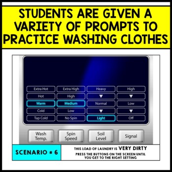 Life Skills - Laundry - Washing Machine Simulation - BOOM CARDS