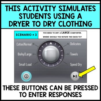 Life Skills - Laundry - Dryer Simulation - Special Education