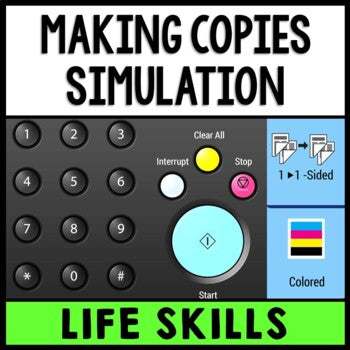 Job Skills - Life Skills - Vocational Education - Job Training - Copy Machine