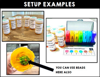 Life Skills - Medicine Safety - Task Box - Reading - Math - Special Education