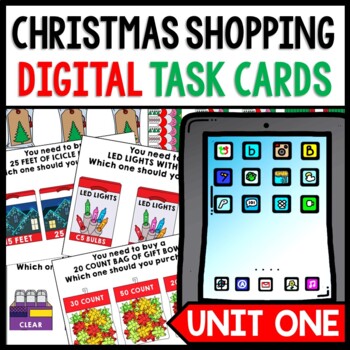 Life Skills - Shopping - Christmas - Task Cards - Special Education GOOGLE