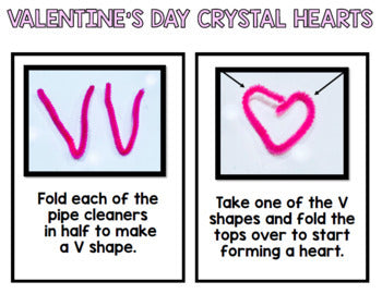 Valentine's Day - Science - Crystal Hearts - STEM - Special Education