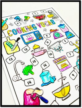 Life Skills - Special Education - Cooking - Social Media - Coloring Pages