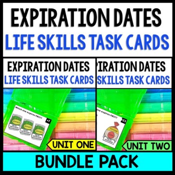 Life Skills - Expiration Dates - Special Education - Cooking - Reading - BUNDLE