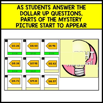 Life Skills - Money - Dollar Up - Mystery Picture - Google Sheets