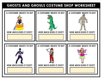 Life Skills - Halloween - Reading - Math - Costume Shopping - GOOGLE
