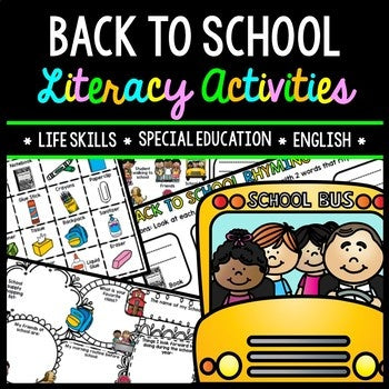 Back to School - Special Education - Reading - Writing - Life Skills